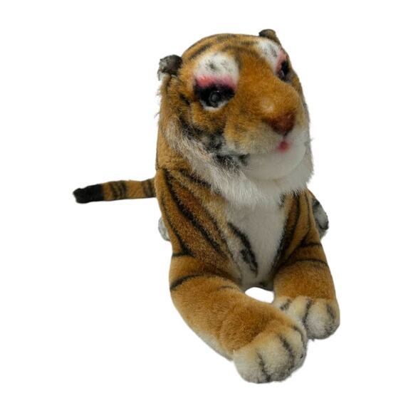 Wangpai Large Bengal Tiger Plush Toy Stuffed Animal Realistic Laying Vtg Rare - Picture 13 of 15